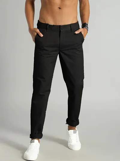 Men's Stylish Solid Pants Pockets Formal Breathable Slim fit - Temu